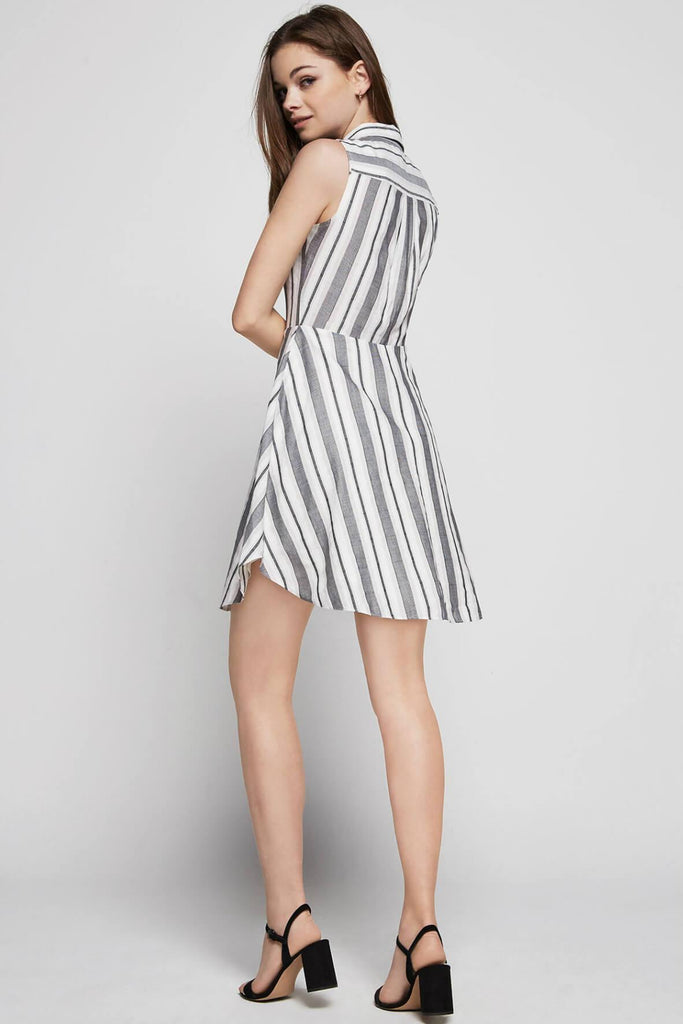 Striped Shirt Dress - Second Edit