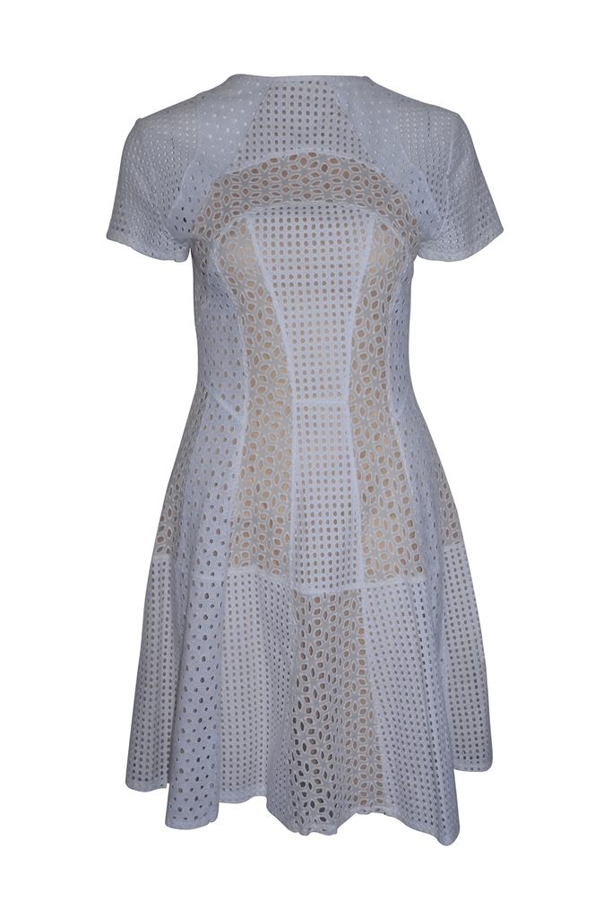 BCBGMaxazria Crochet Short Sleeve Dress - Style Theory Shop