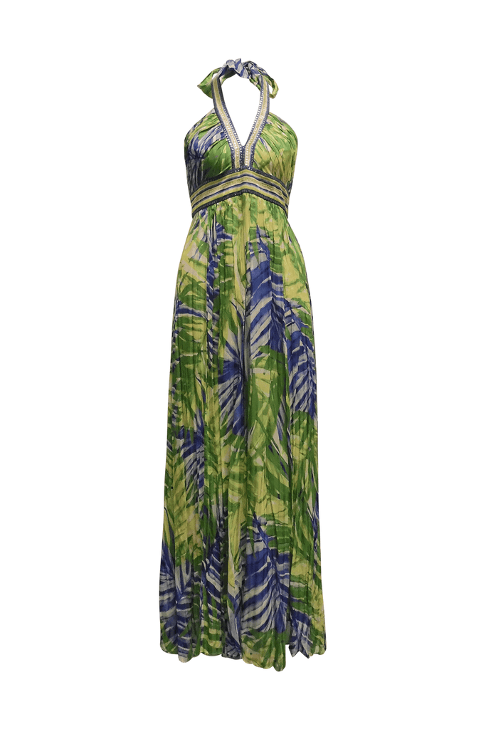 Pleated Tropical Dress - Second Edit