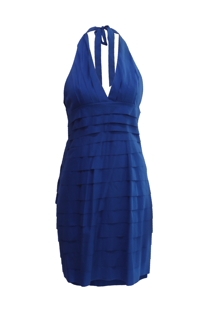 BCBGMaxazria Ruffle Halter Dress - Style Theory Shop