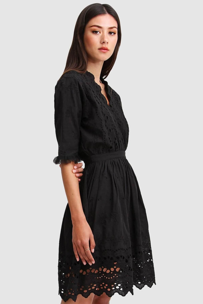 Whisper Mini Dress in Black - Second Edit