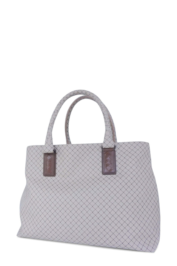Printed Canvas Shopping Tote Brown - Second Edit