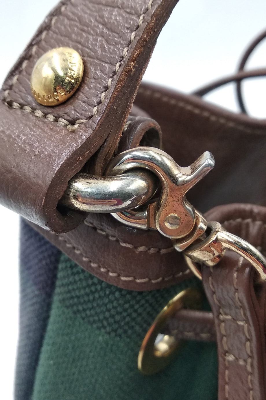 Buy Authentic Preloved Burberry Blue Label Crestbridge Bucket Bag Green Multicolor Bags from Second Edit by Style Theory