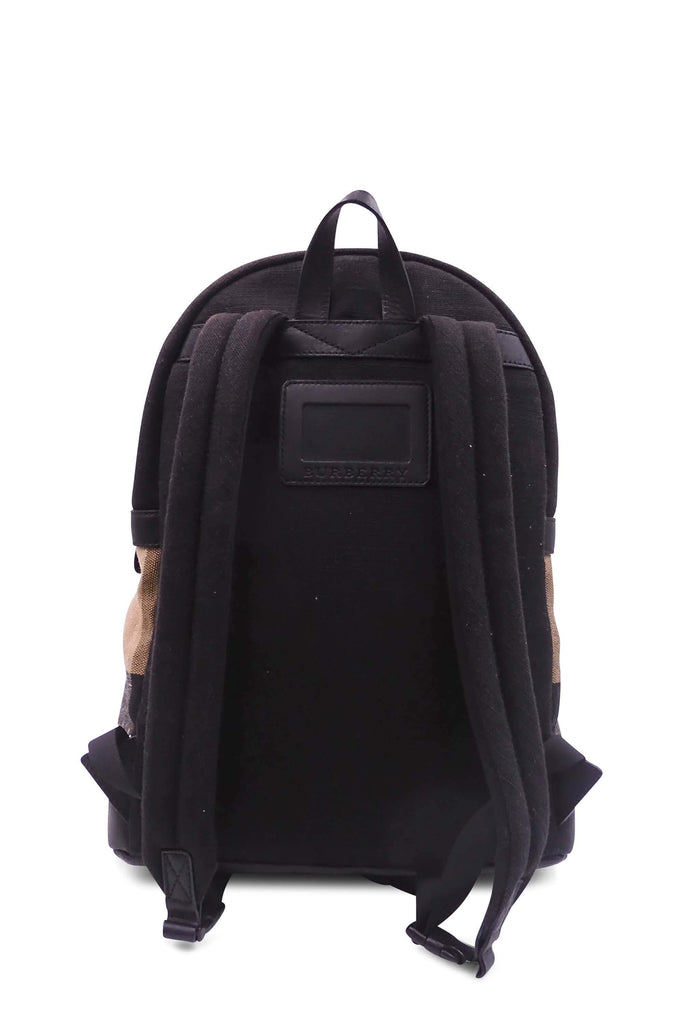 Burberry Check Print Canvas Backpack Black Brown - Style Theory Shop