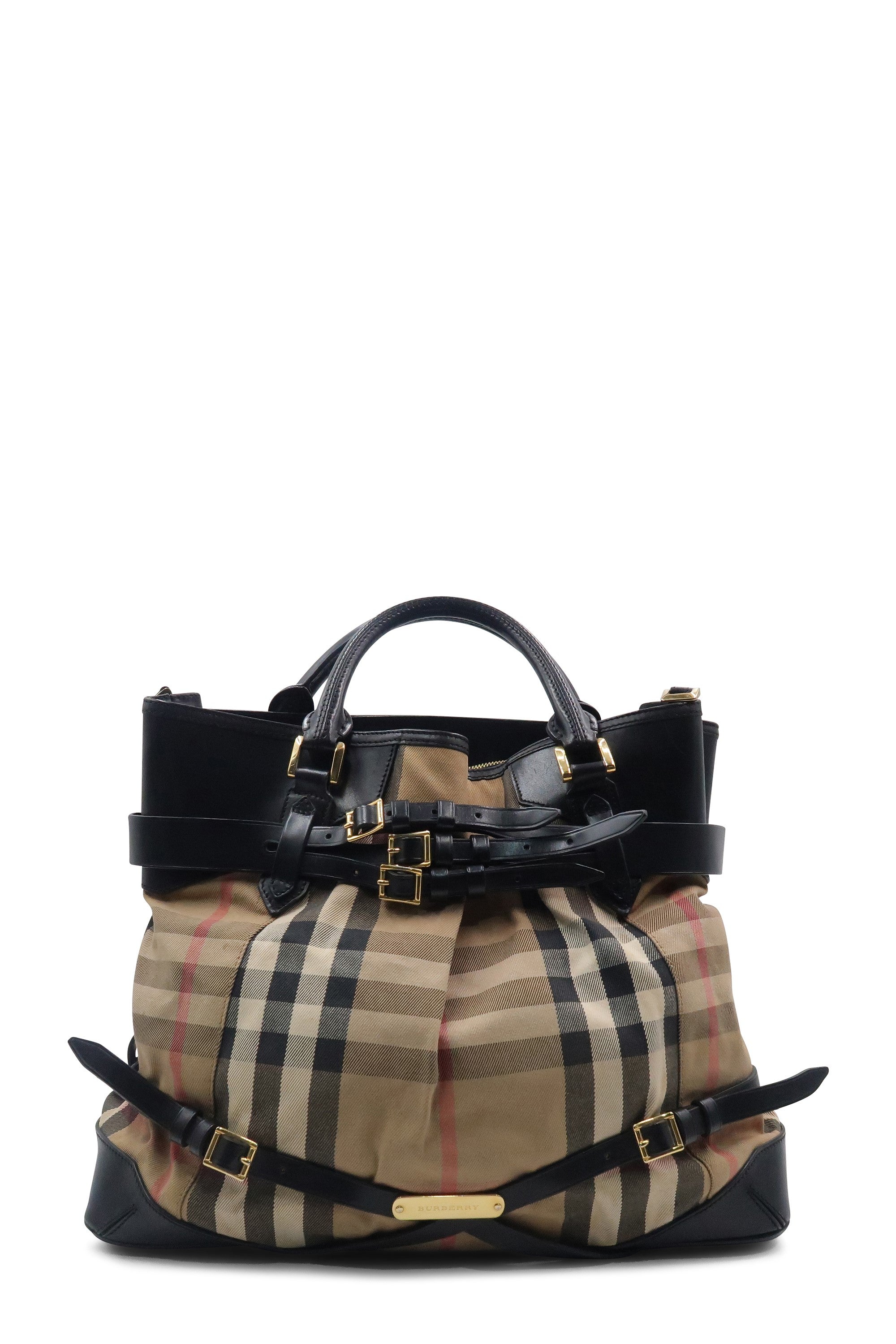 Tan Burberry Bridle Leather Tote | Designer Revival
