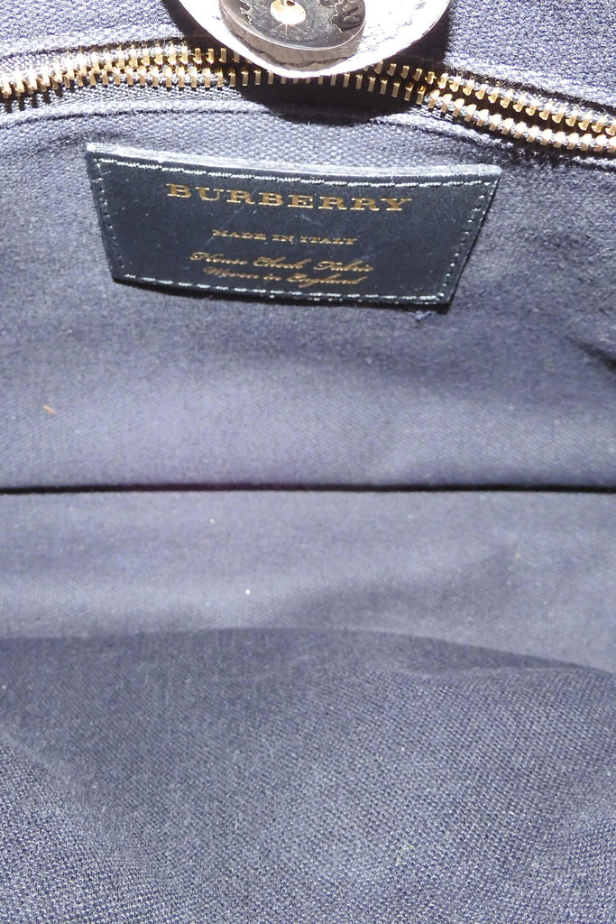 Burberry Medium Banner Top Handle Bag Grey - Style Theory Shop