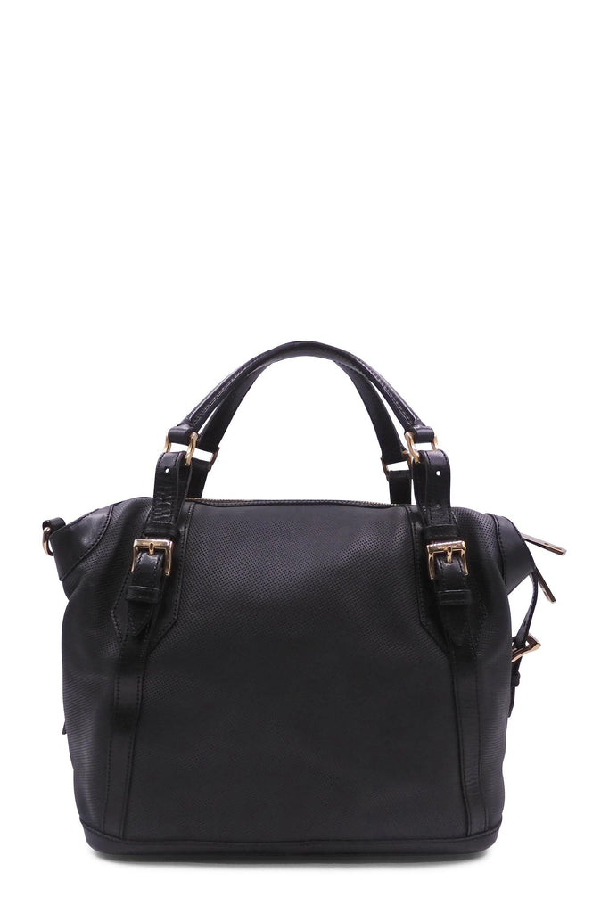Perforated City Medium Ellers Bag Black - Second Edit