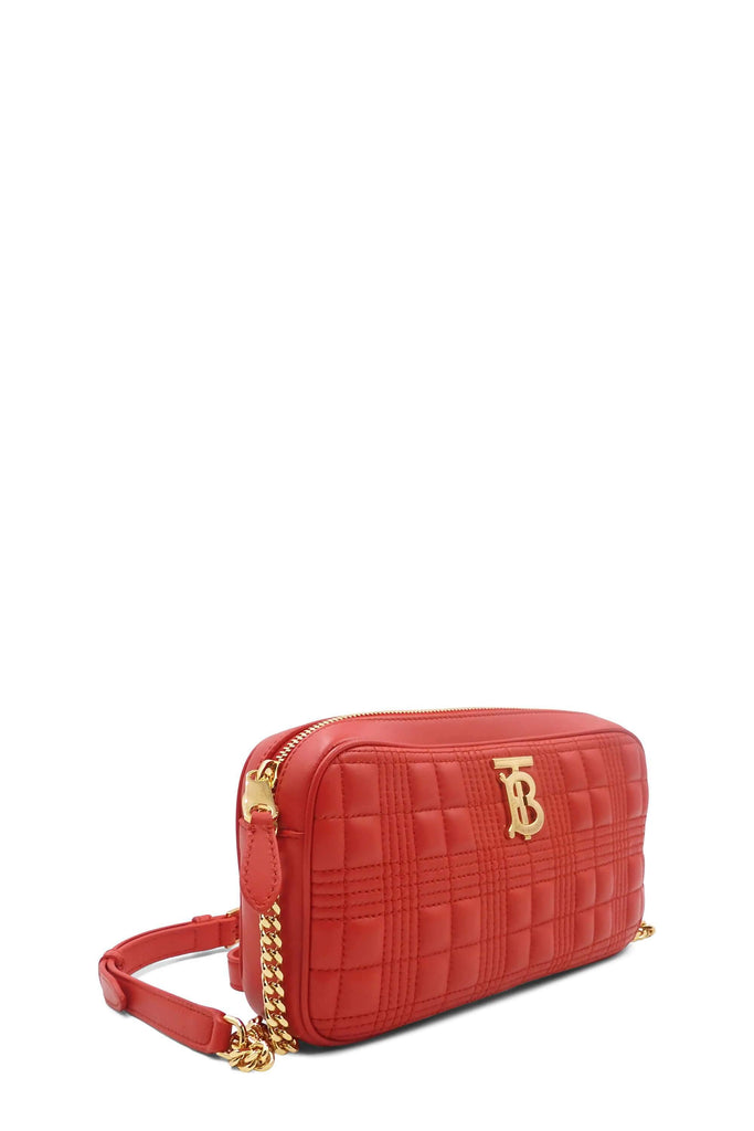 Burberry Quilted TB Camera Bag Bright Red - Style Theory Shop