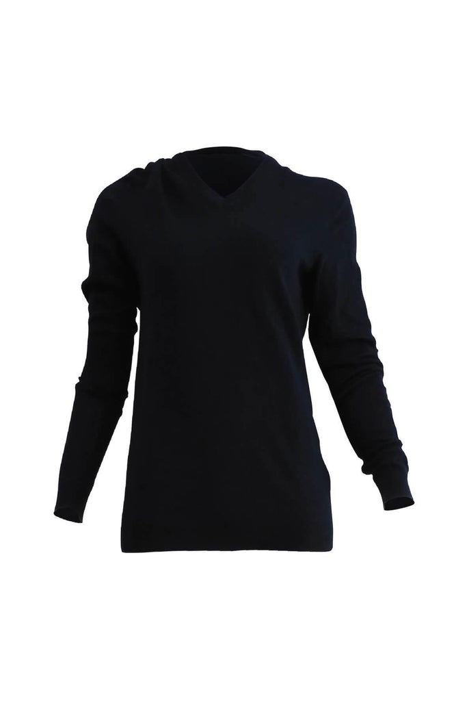Calvin Klein V Neck Long Sleeve Sweater - Style Theory Shop