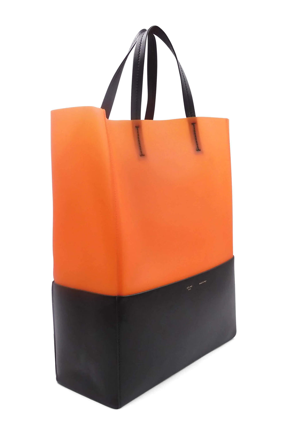 Buy Authentic Preloved Celine Bicolor PVC Cabas Tote Orange Black Bags from Second Edit by Style Theory