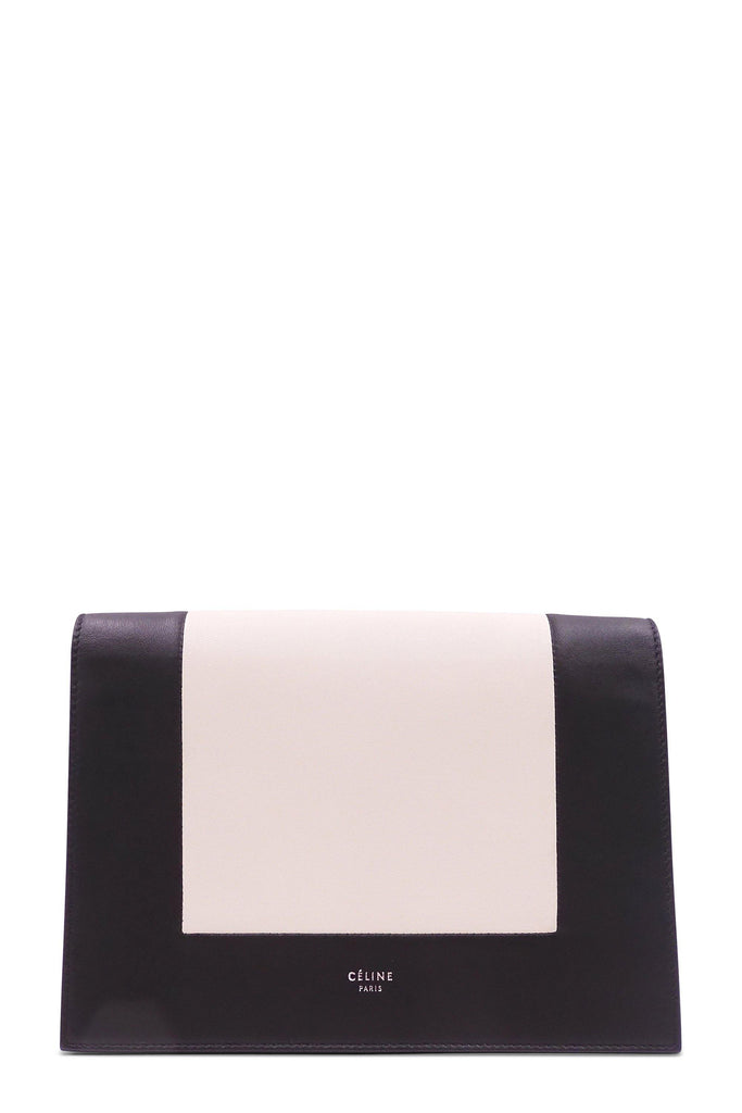 Frame Evening Clutch On Chain Black White - Second Edit