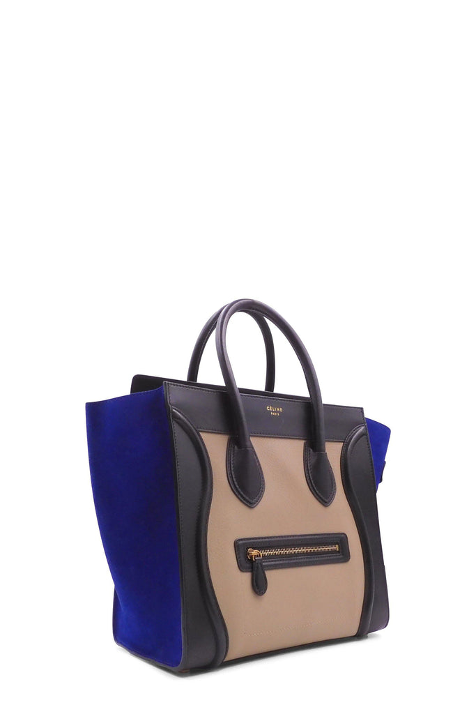 Mini Luggage Beige Black Blue - Second Edit