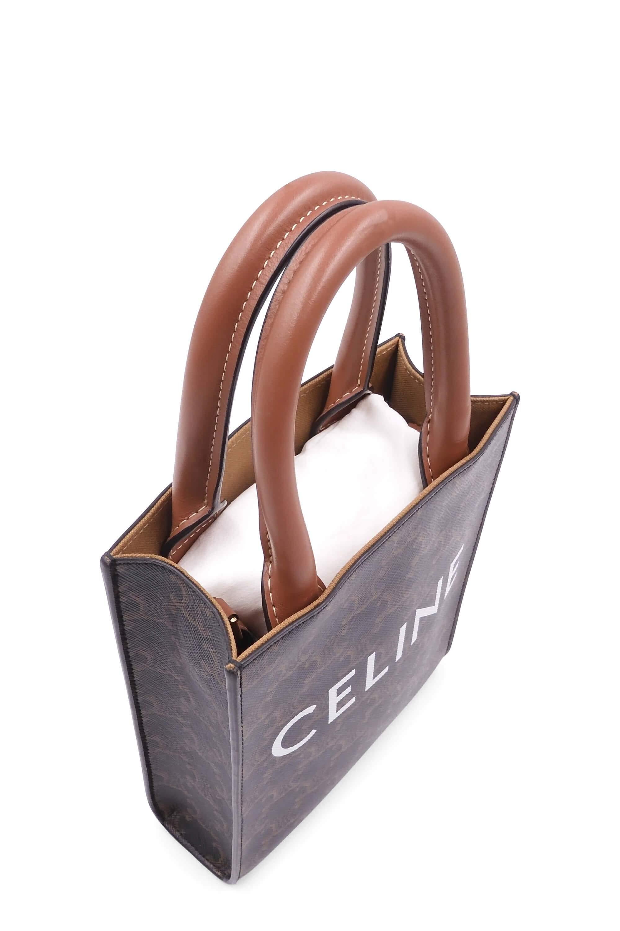 Buy Authentic, Preloved Celine Mini Vertical Cabas in Triomphe Brown Bags  from Second Edit by Style Theory