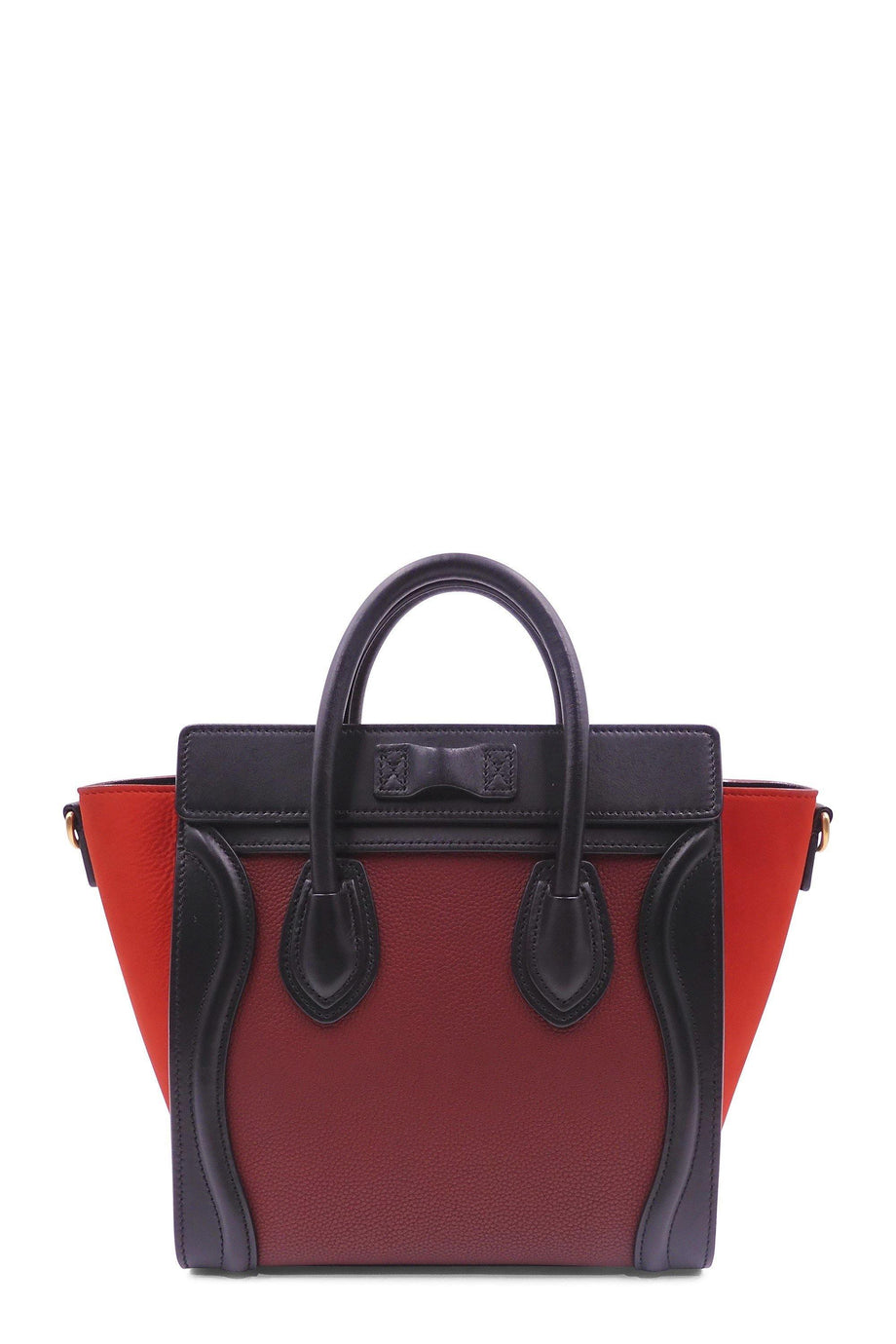 Buy Authentic Preloved Celine Nano Luggage Burgundy Tricolor Bags from Second Edit by Style Theory