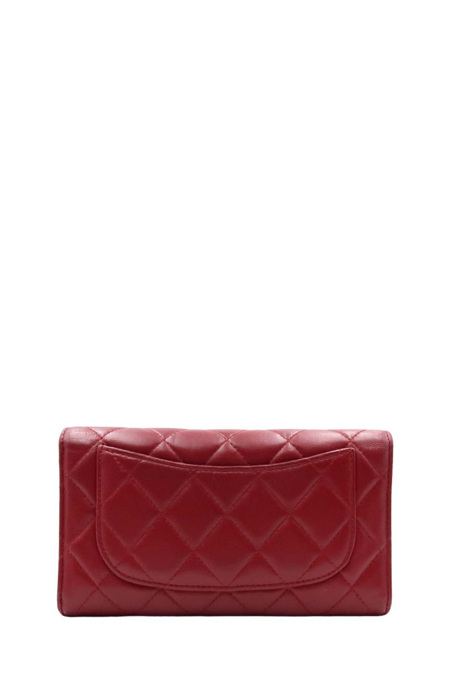 Chanel 2013-2014 Interlocking CC Logo Card Holder - Red Wallets