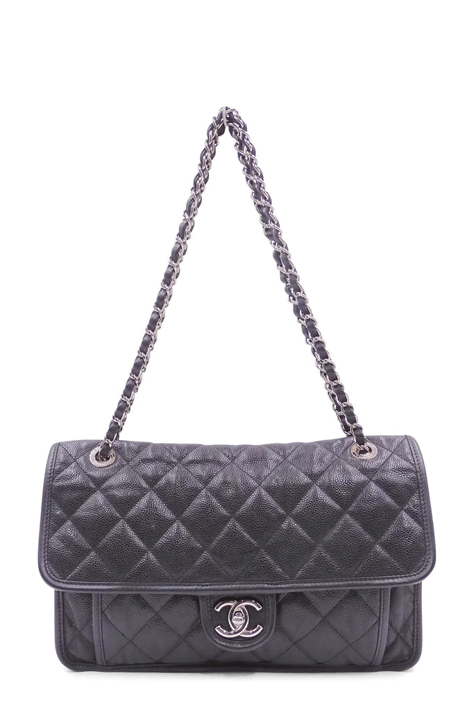 French Riviera Flap Bag Black - Second Edit