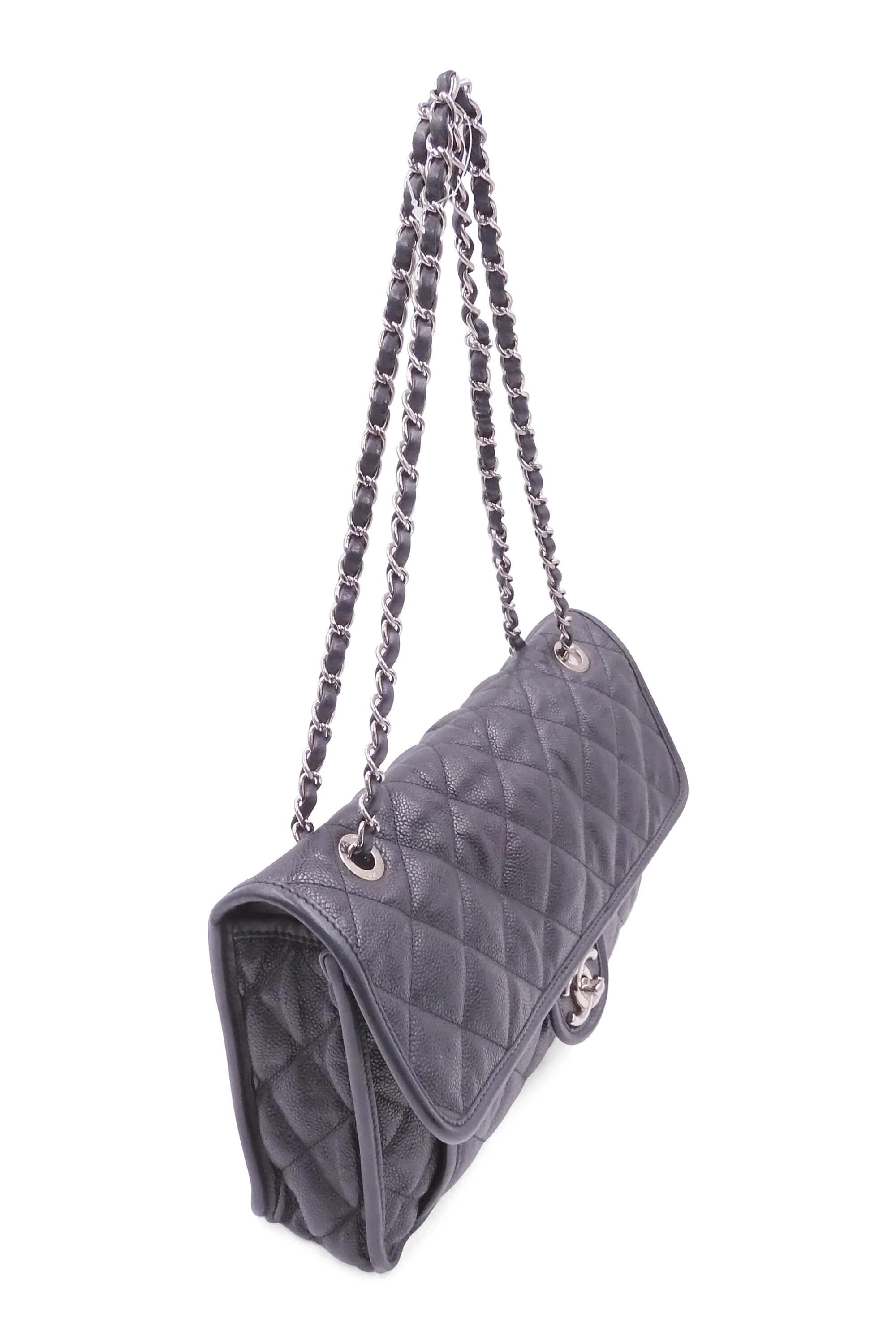 tas shoulder-bag Chanel Caviar Quilted French Riviera Flap Red Shoulder Bag