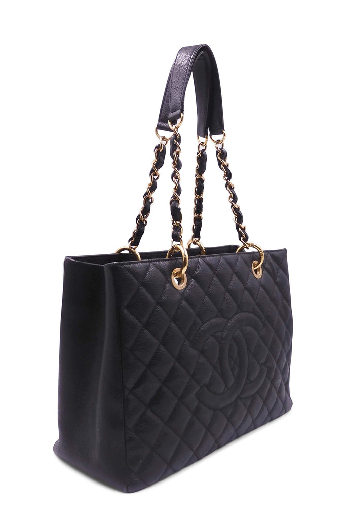 Chanel Grand Shopping Tote Black with Gold Hardware - Style Theory Shop