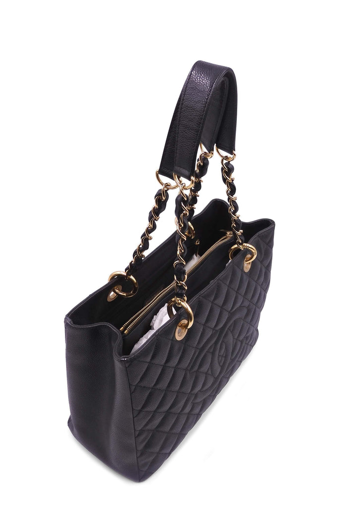 Chanel Grand Shopping Tote Black with Gold Hardware - Style Theory Shop