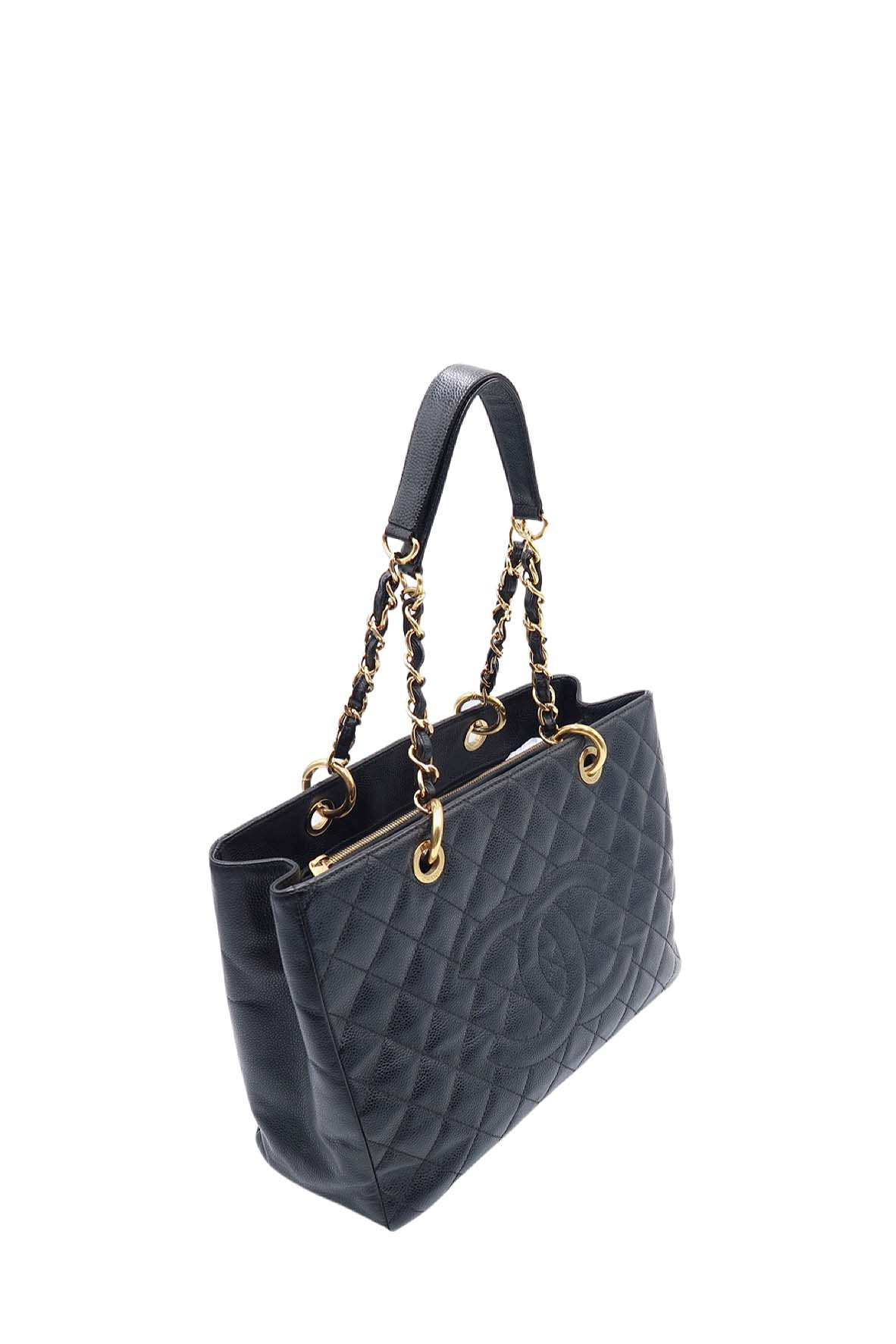 Grand Shopping Tote with Gold Hardware Black – Second Edit