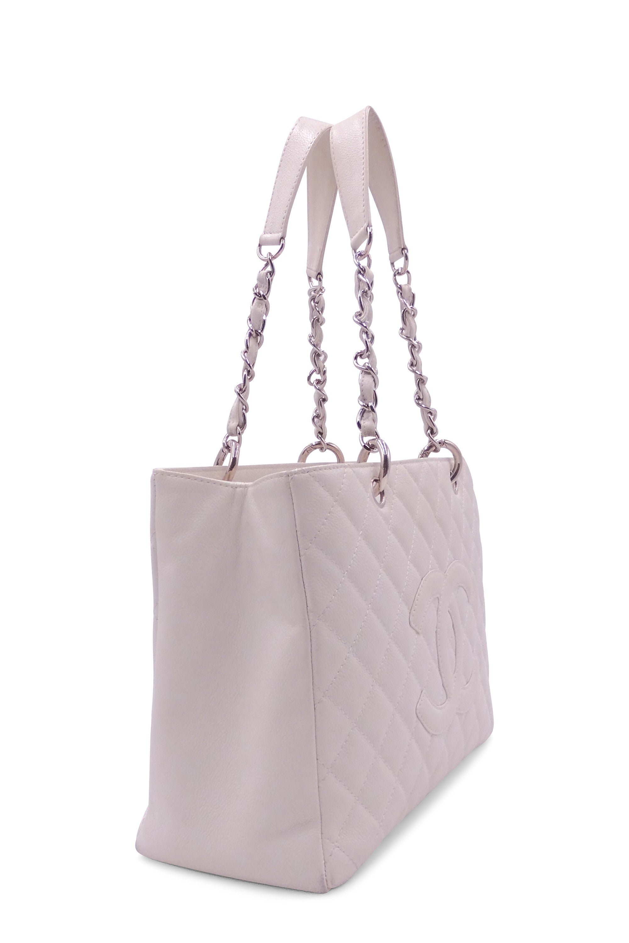 Buy Authentic, Preloved Chanel Grand Shopping Tote White with