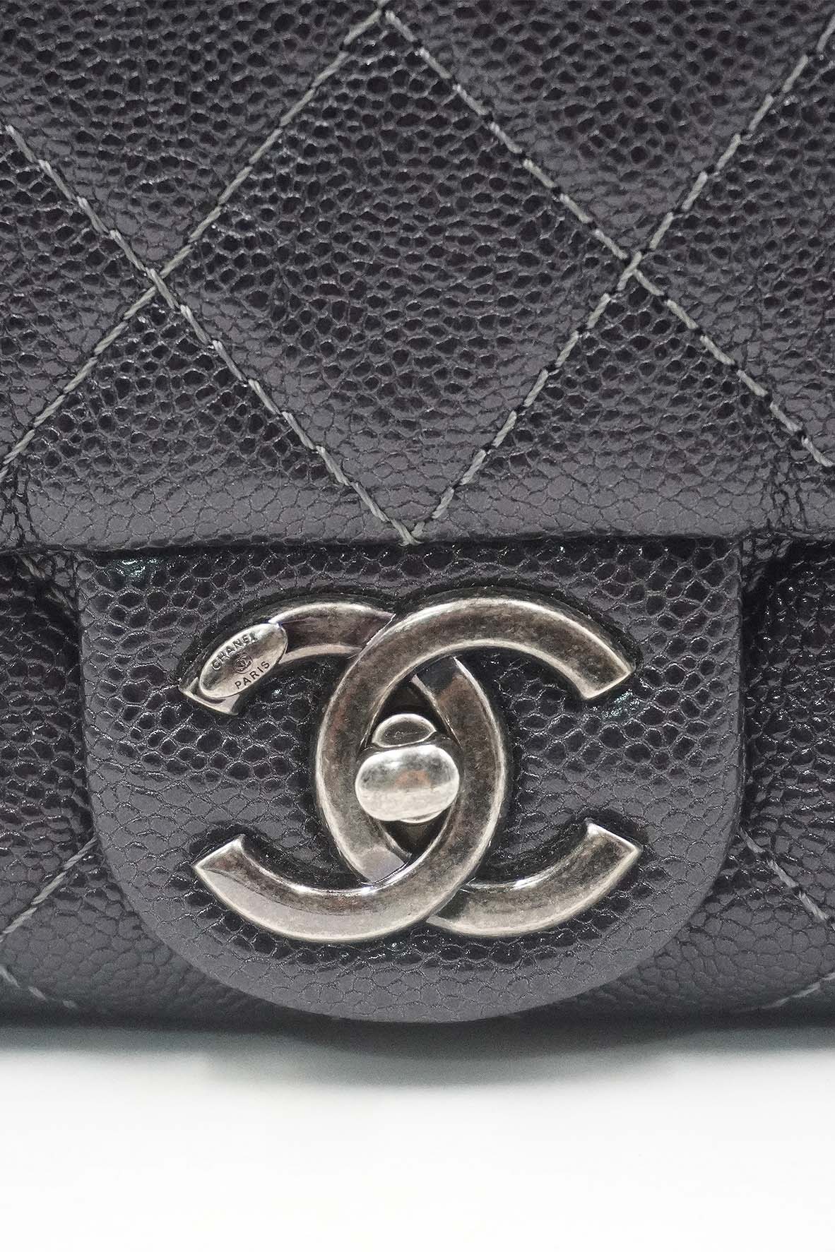 Chanel Easy Caviar Flap Jumbo Bag - Black Shoulder Bags, Handbags -  CHA26469