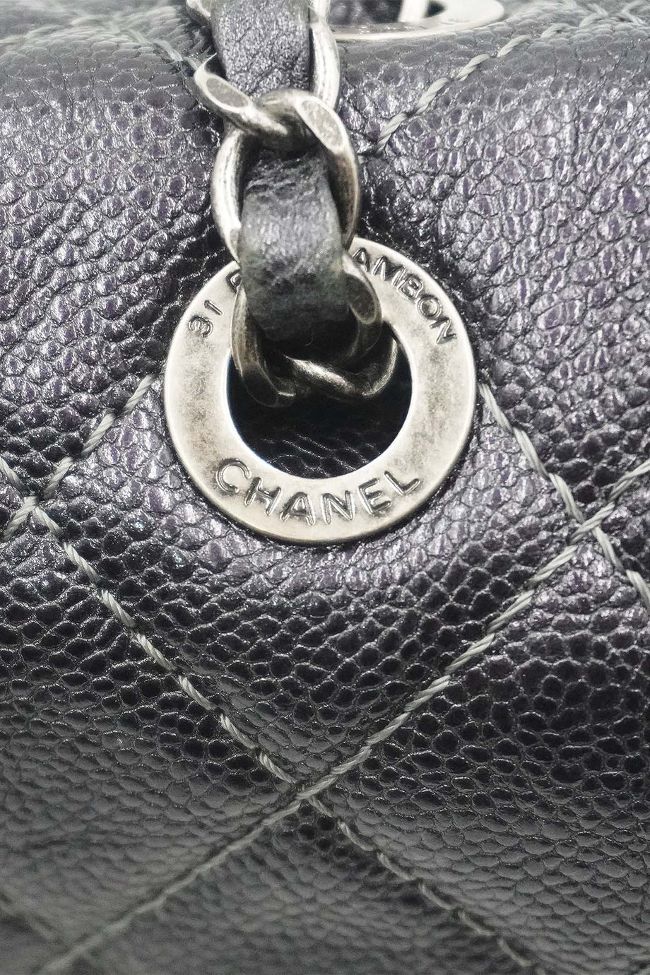 Chanel grey best sale bag price