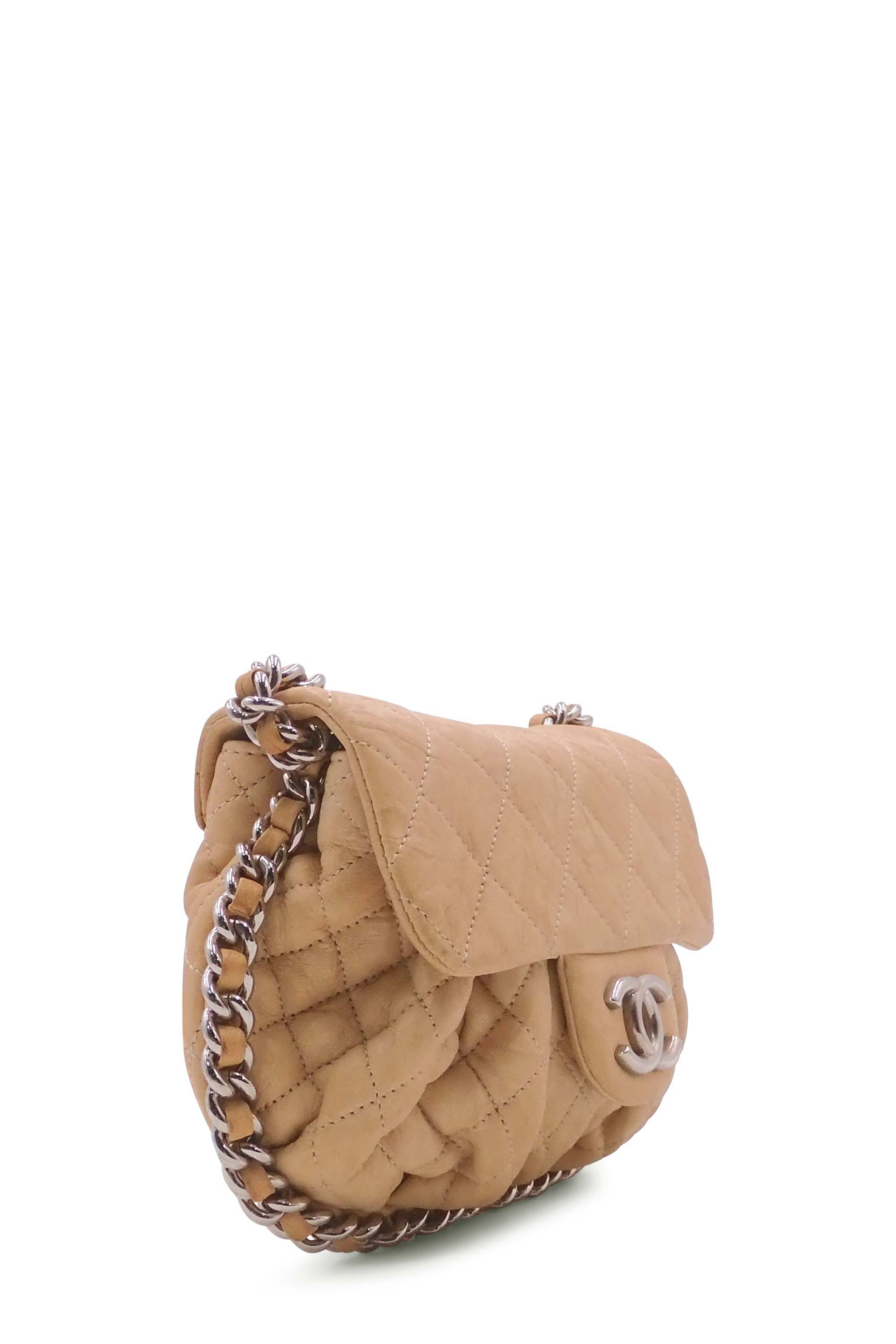 Buy Authentic, Preloved Chanel Mini Chain Around Flap Bag Beige Bags from  Second Edit by Style Theory