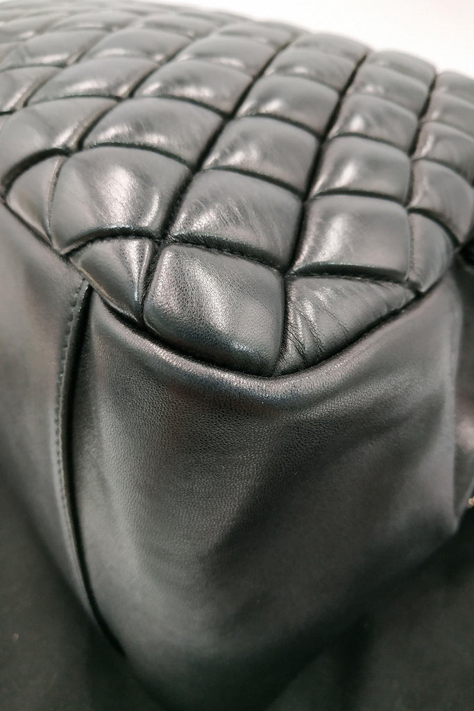 Quilted Bowler Bag Black - Second Edit