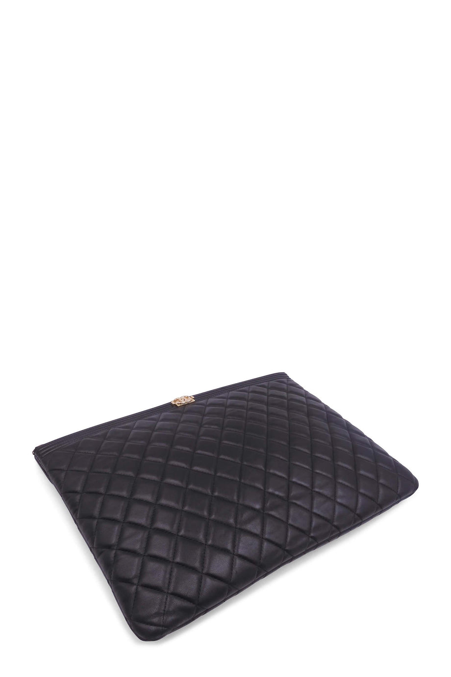 Buy Authentic Preloved Chanel Quilted Boy Large O Case Black Bags from Second Edit by Style Theory