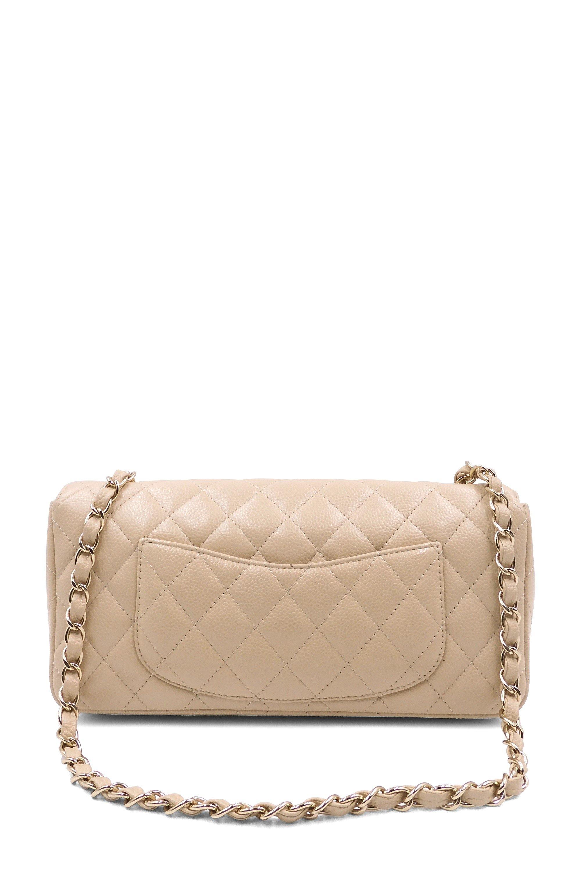 Chanel Camel Beige Quilted Caviar East-West Flap Gold Hardware, 2006-2008  Available For Immediate Sale At Sotheby's
