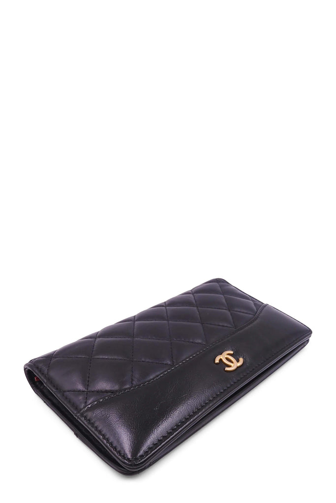 Quilted Gabrielle Wallet Black - Second Edit