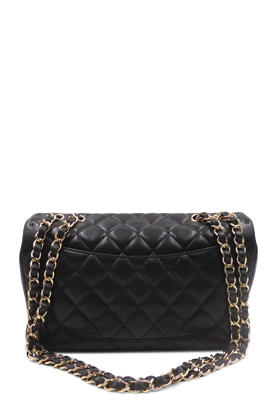 Buy Authentic, Preloved Chanel Quilted Lambskin Jumbo Classic SIngle Flap  Bag with Gold Hardware Black Bags from Second Edit by Style Theory