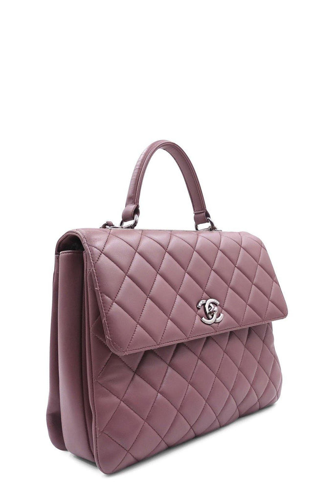 Quilted Lambskin Large Trendy CC Rosy Brown - Second Edit