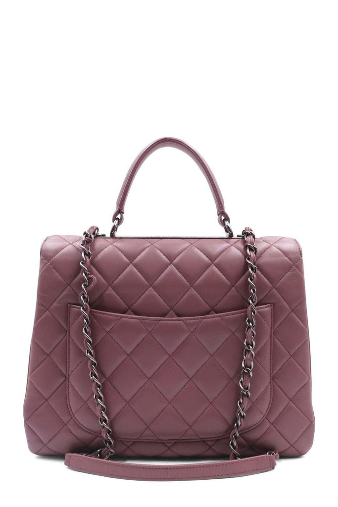 Quilted Lambskin Large Trendy CC Rosy Brown - Second Edit