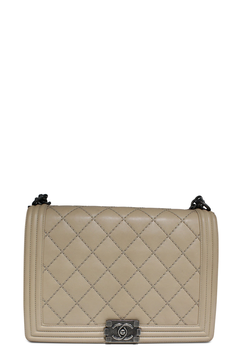 Chanel Beige Large Quilted Boy Bag – eightonethree.