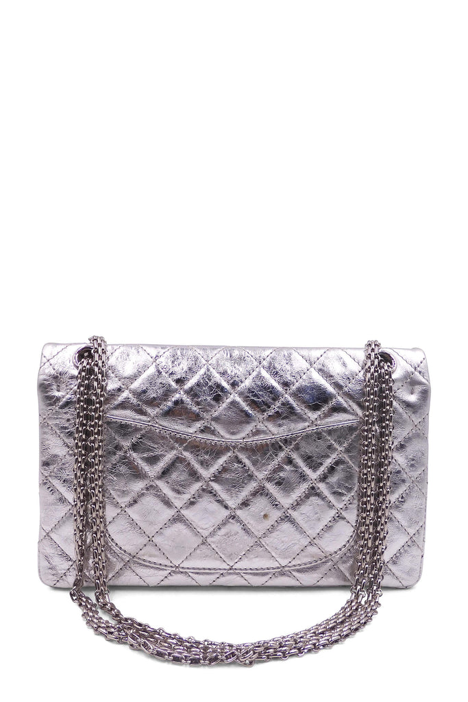 Chanel Reissue 226 Double Flap Bag with Silver Hardware Silver - Style Theory Shop