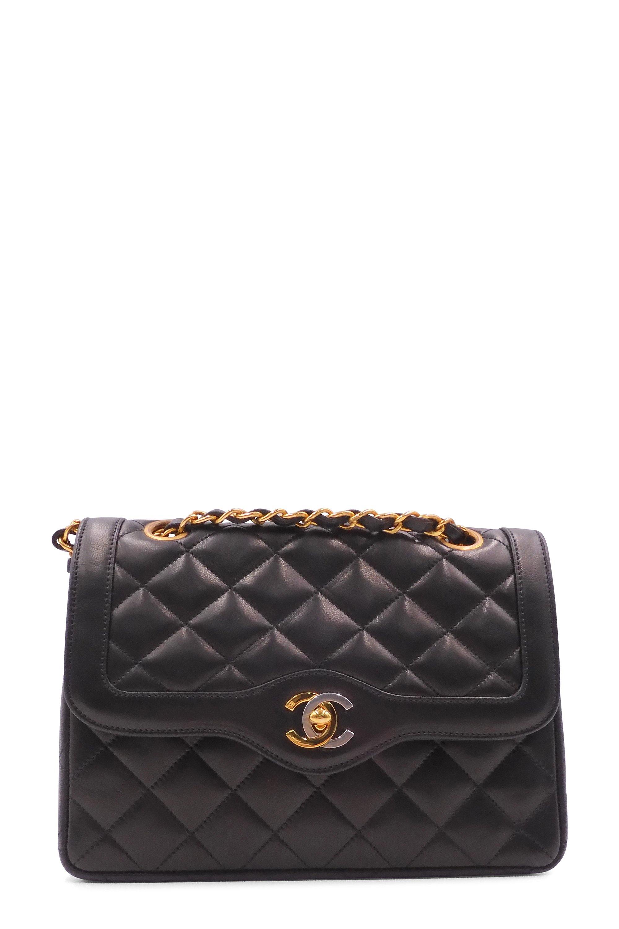 Buy Authentic, Preloved Chanel Vintage Paris Double Flap Bag Black