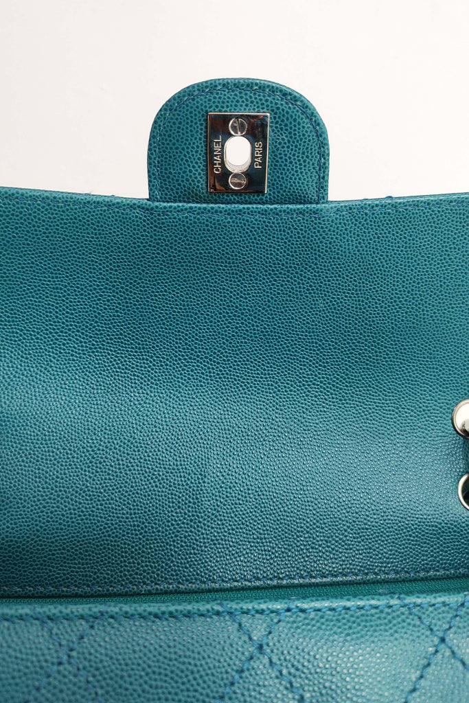 Vintage Top Handle Flap Bag Turquoise - Second Edit
