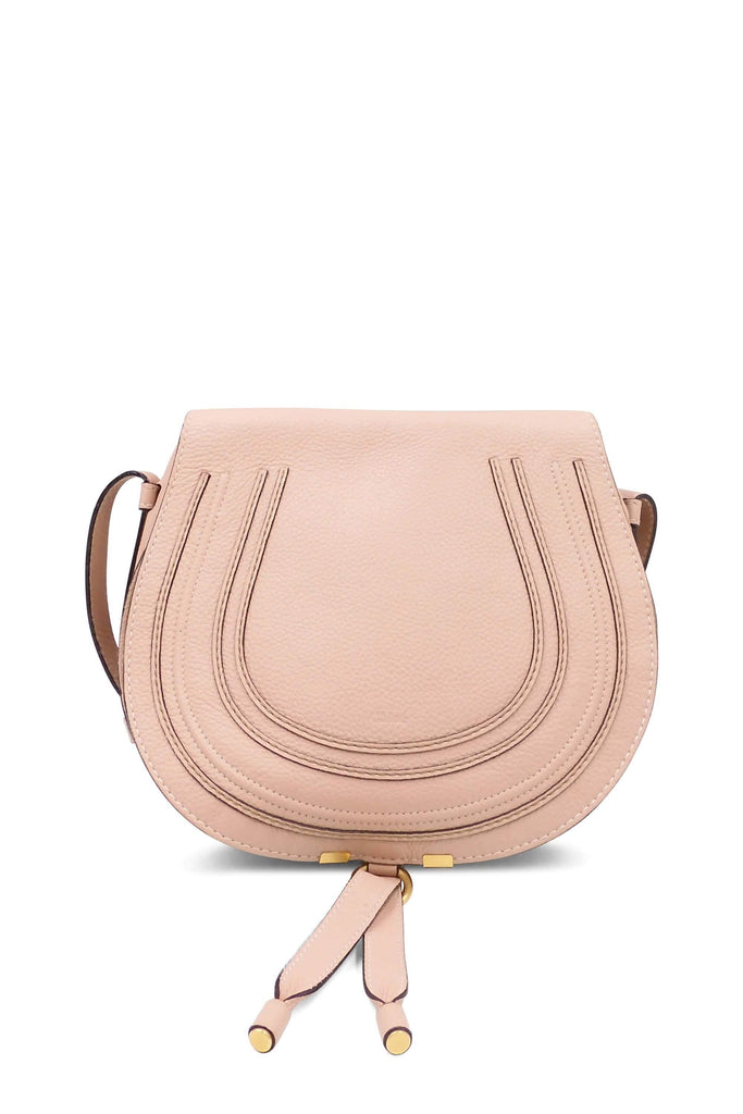 Chloe Medium Marcie Saddle Bag Powder Pink - Style Theory Shop