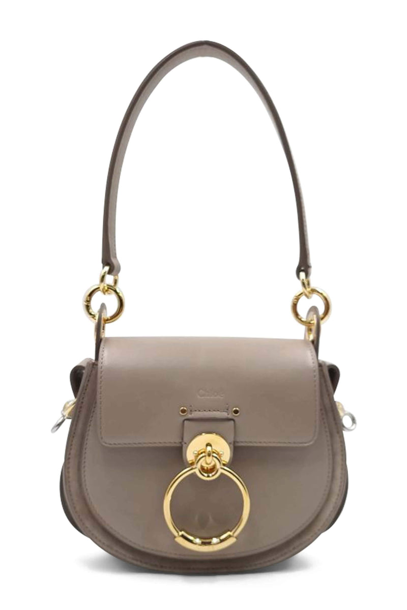 Buy Authentic, Preloved Chloe Small Tess Saddle Bag Taupe Bags from ...