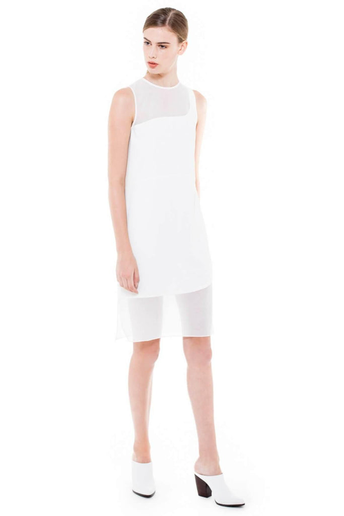 Collate The Label Organza Panelled Sleeveless Dress - Style Theory Shop