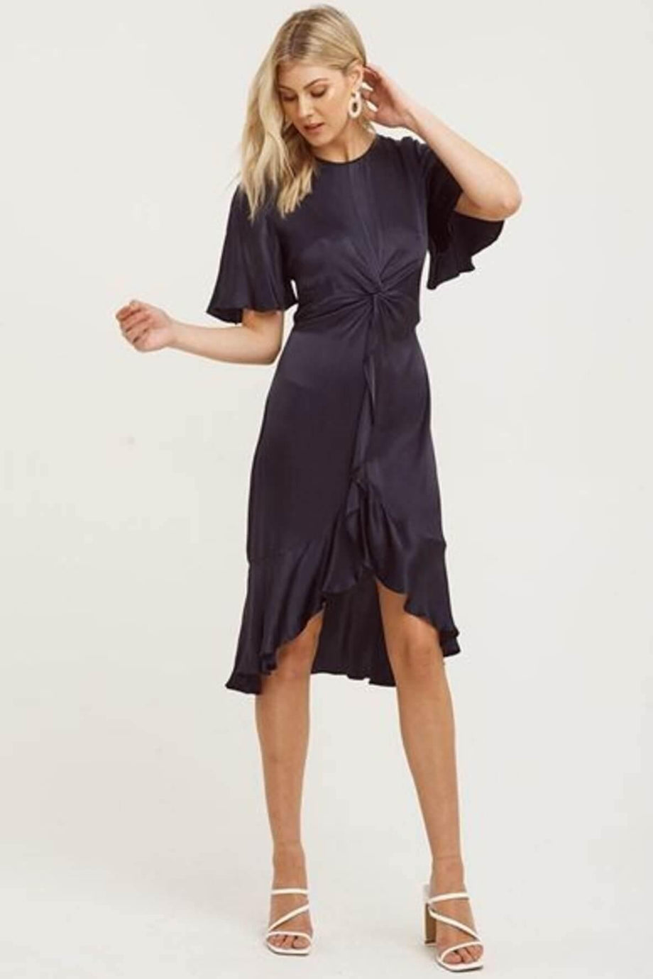 Buy Authentic, Preloved Cooper St Oasis Twist Detail Frill Dress from  Second Edit by Style Theory