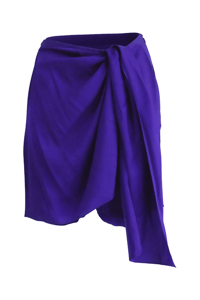 Tie Front Silk Shorts - Second Edit