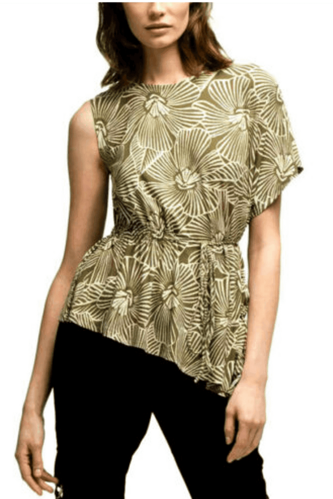 Flower Pattern with Side Ruched Top - Second Edit