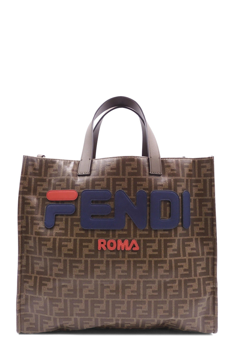 Buy Authentic, Preloved Fendi Mania Shopper Tote Brown Bags from Second ...