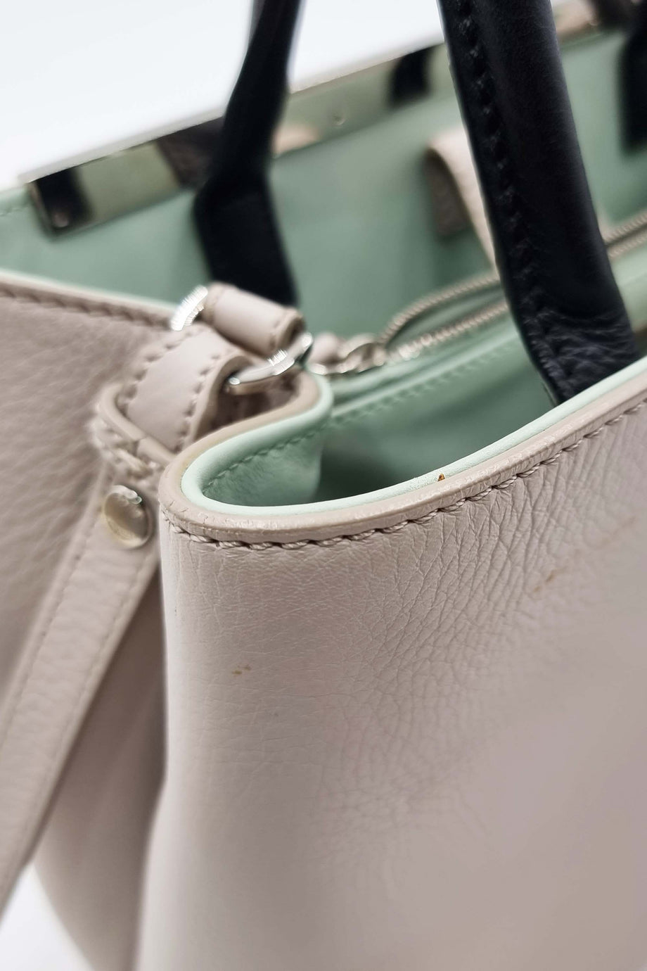 Fendi petite 2jours online leather tote