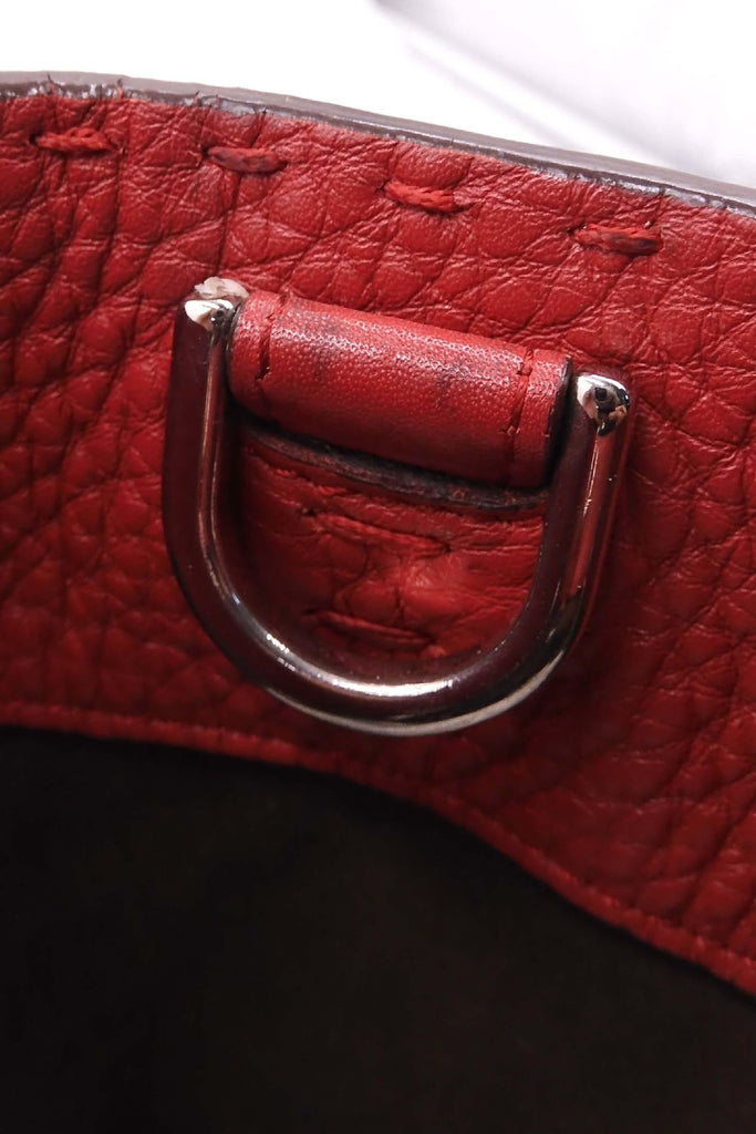 Fendi Small Selleria Anna Bucket Red - Style Theory Shop