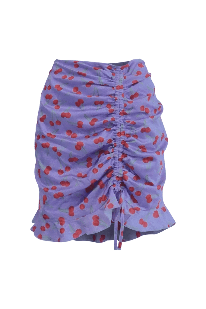 Ruched Cherry Skirt - Second Edit