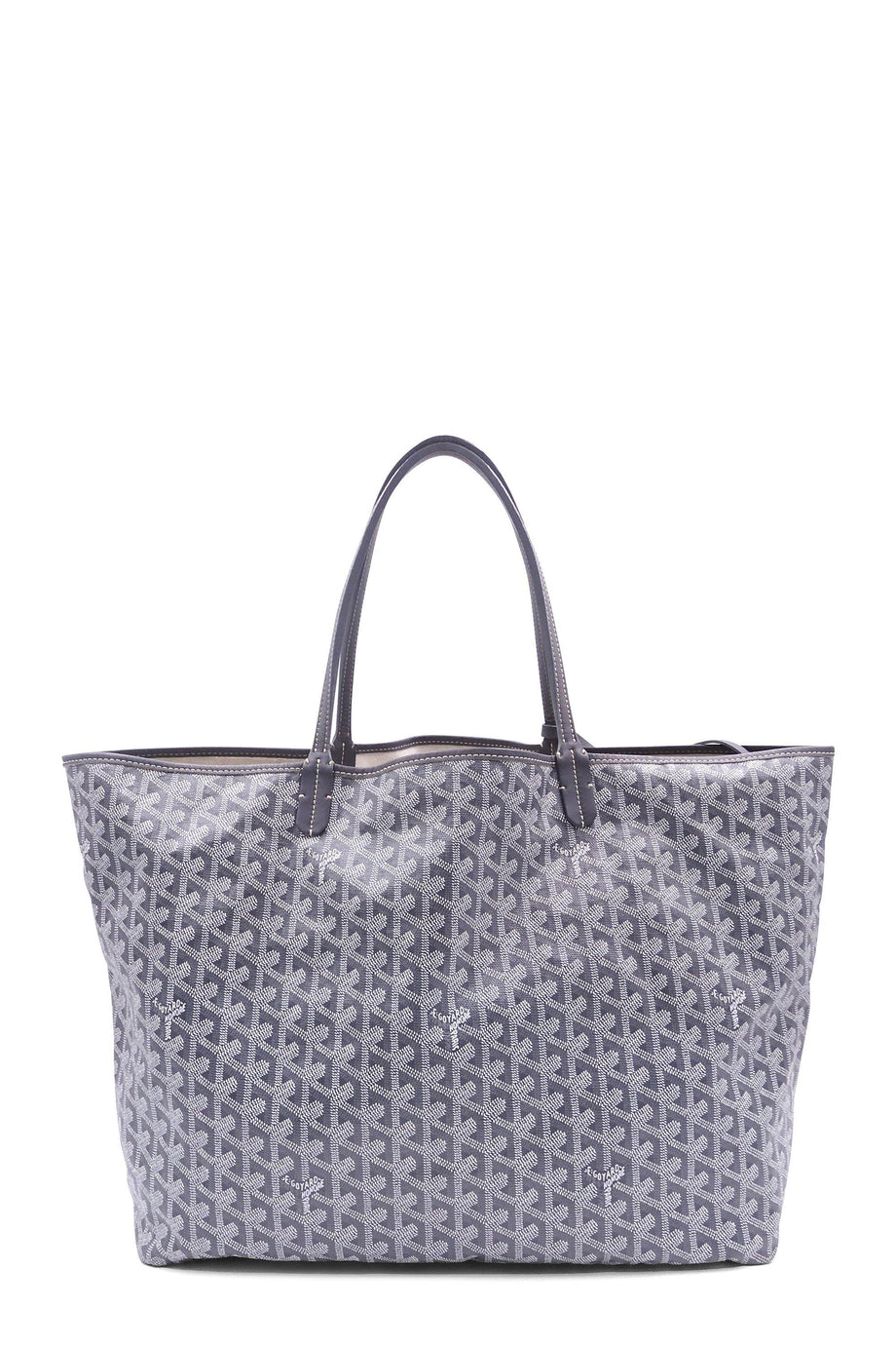 Goyard Grey St Louis Tote GM Chevron Bag - Chicjoy